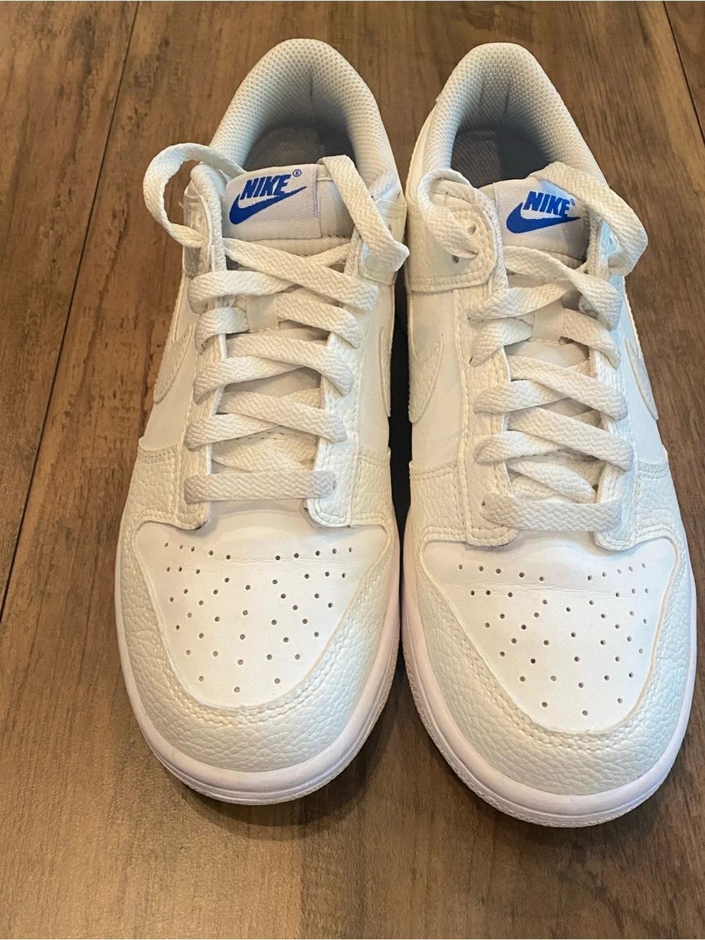 Nike • Dunk Low SE Sail Croc • Textured Leather Sneakers • 7Y / W 8.5